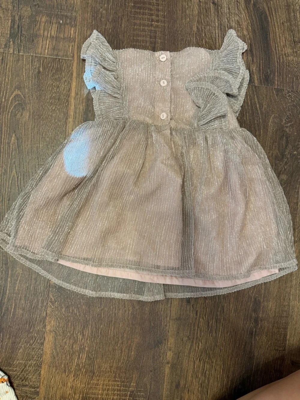 H&M Pale Pink Shimmer Girls' Party Dress